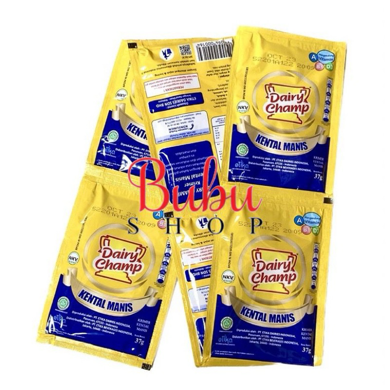 

susu sachet kental manis dairy champ (6pcs)