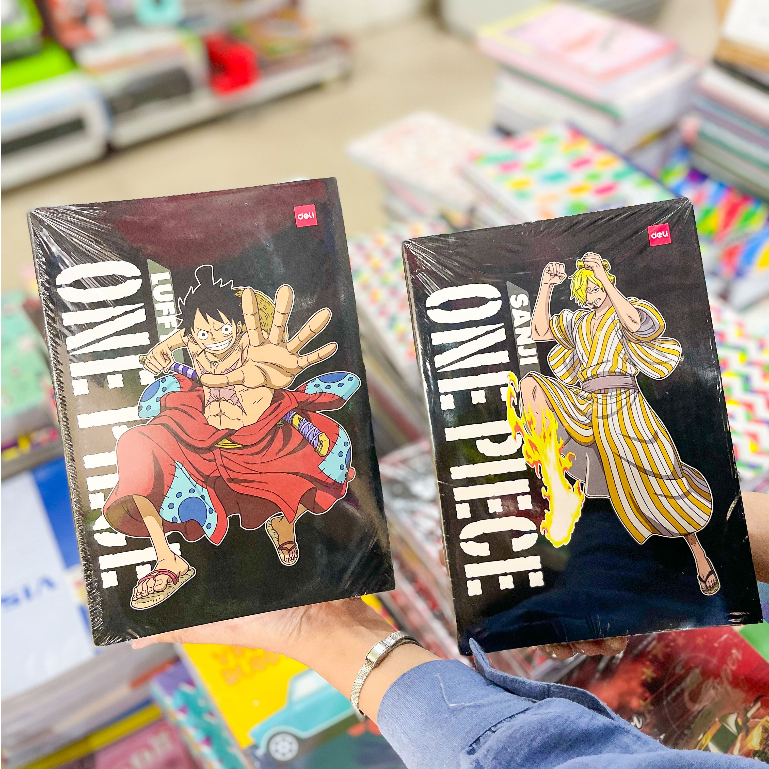 

[1 PACK] Buku Tulis DELI B5 Karakter One Piece 5 / Notebook Anime / Buku Tulis Isi 10pcs