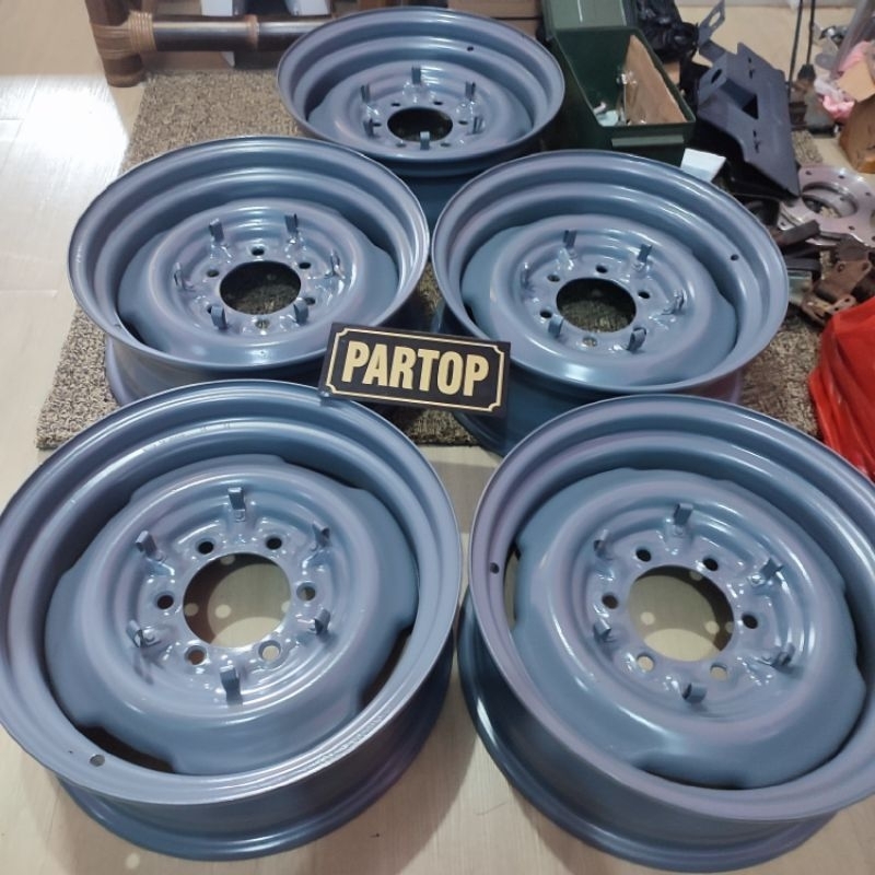 ​"Velg Toyota Hardtop Ring 16 Tubeless Original - Velg Kaleng Land Cruiser FJ40 BJ40"