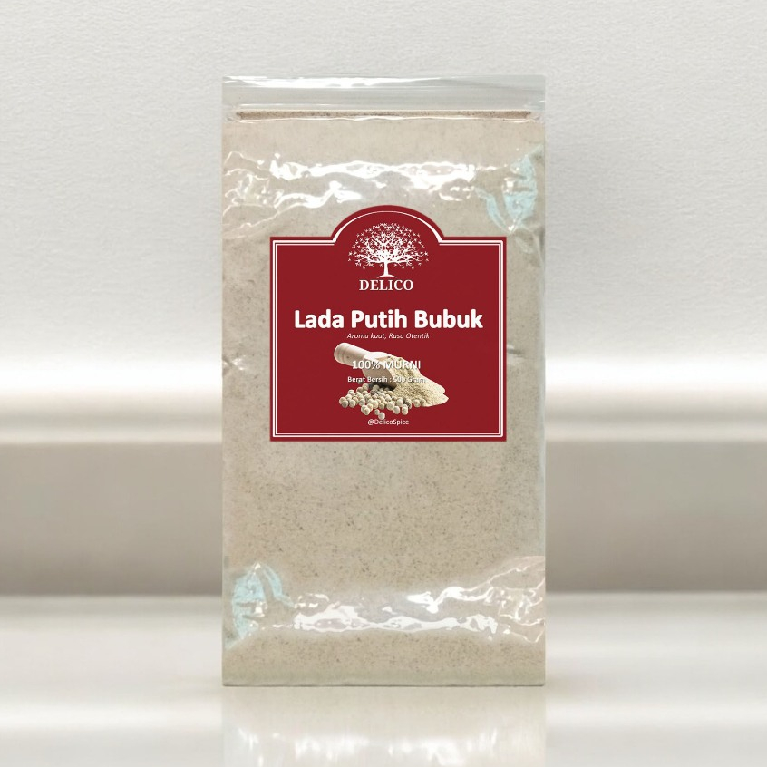 

Lada Putih Bubuk 500 Gram DELICO SPICE Premium White Pepper Powder