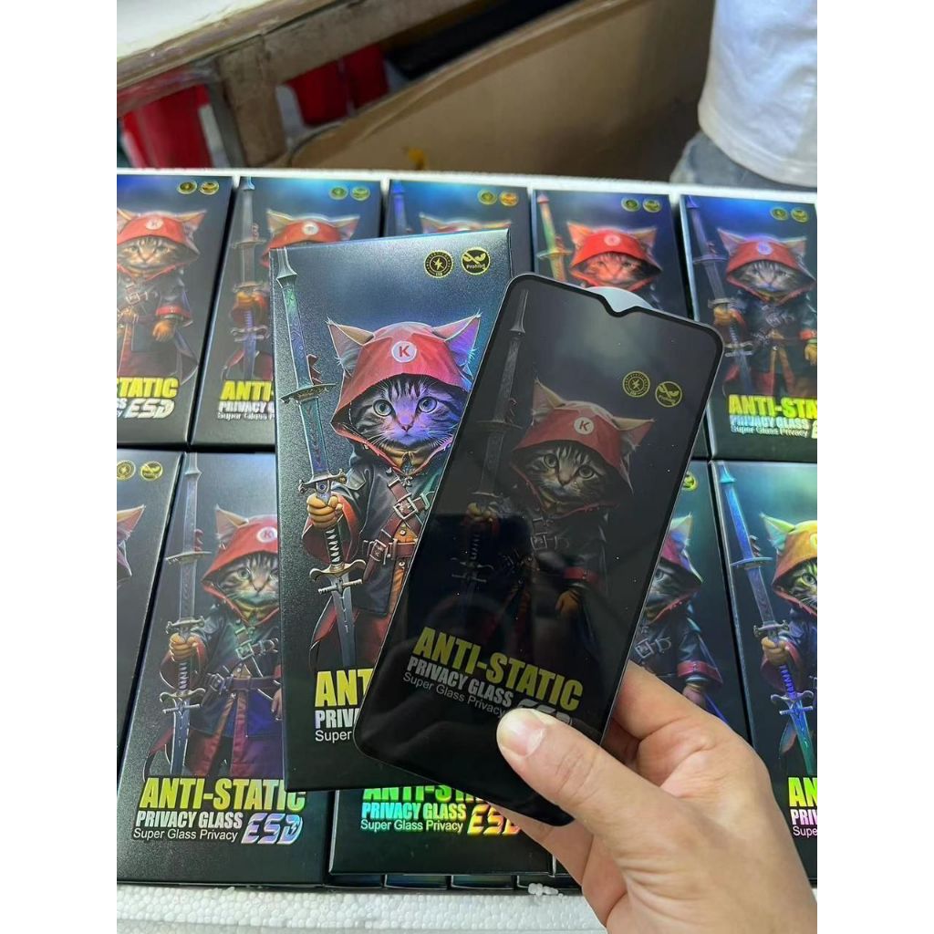 (PRIVACY STATIC GLASS HIGH QUALITY)⭐️(REAL ORIGINAL)⭐️ANTI SPY + ANTI STATIC A77 4G/A77 5G/A77S 2022