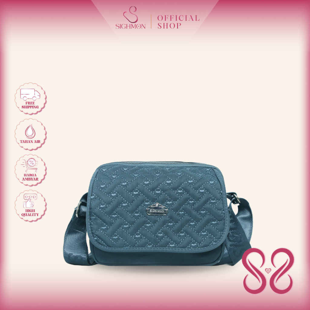 SIGHMON - Elvina Bag - Tas Selempang Wanita Import SlingBag Waterproof Premium