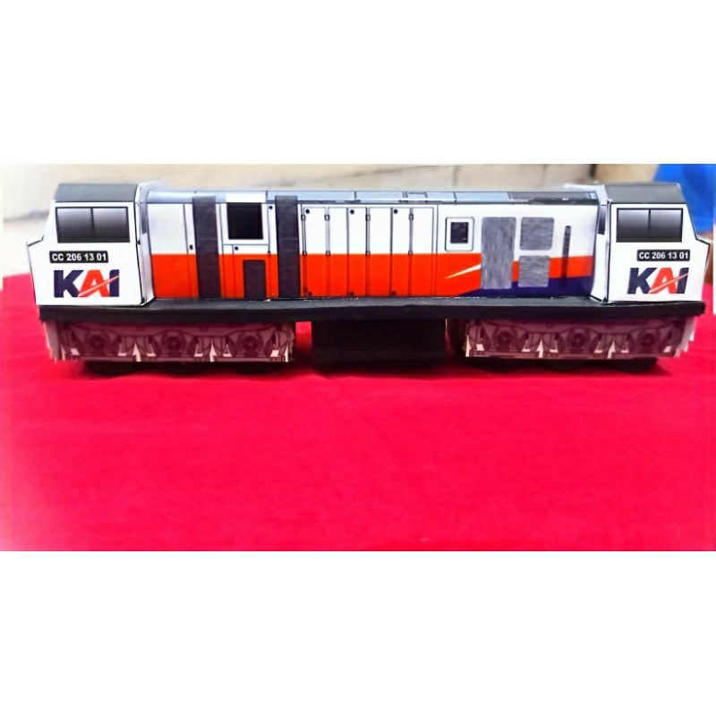 Papercraft Lokomotif Kereta Api Indonesia