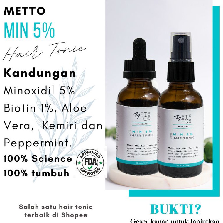 KODE R54J METTOMINT Minoxidil Biotin Hair Tonic Minoxidil 5 Minoxidil 1 Minoxidil 15 Obat Penumbuh R