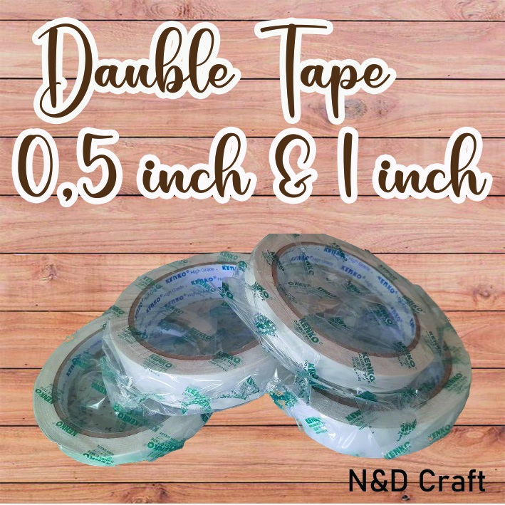 

Double Tape Ukuran 1/2 inch dan 1 inch kenko