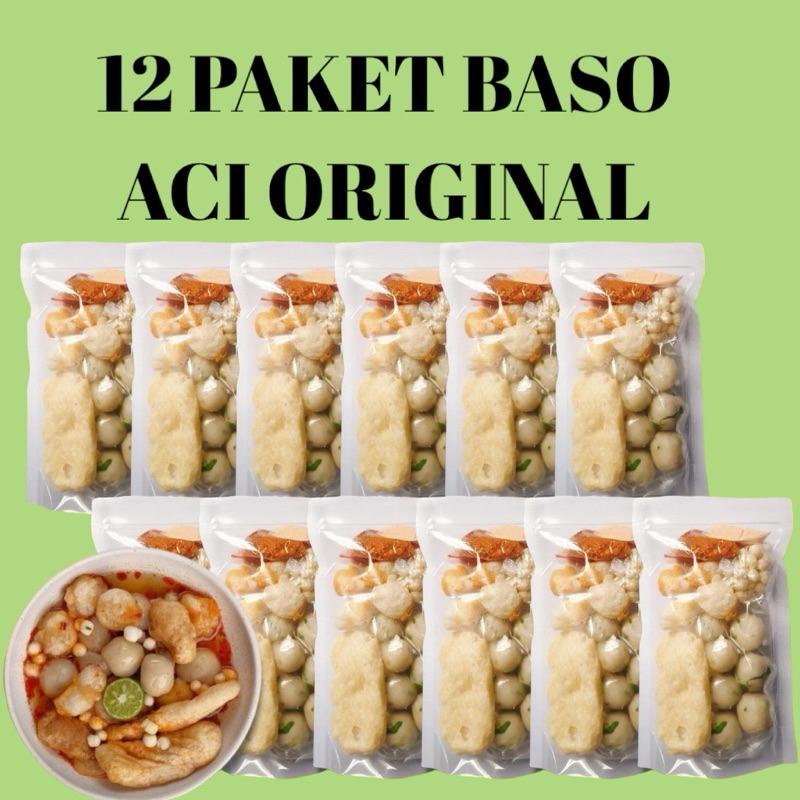 

12 PAKET BASO ACI ORIGINAL