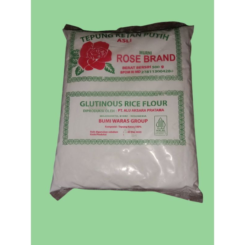 

Tepung ketan putih rosebrand 500 gr