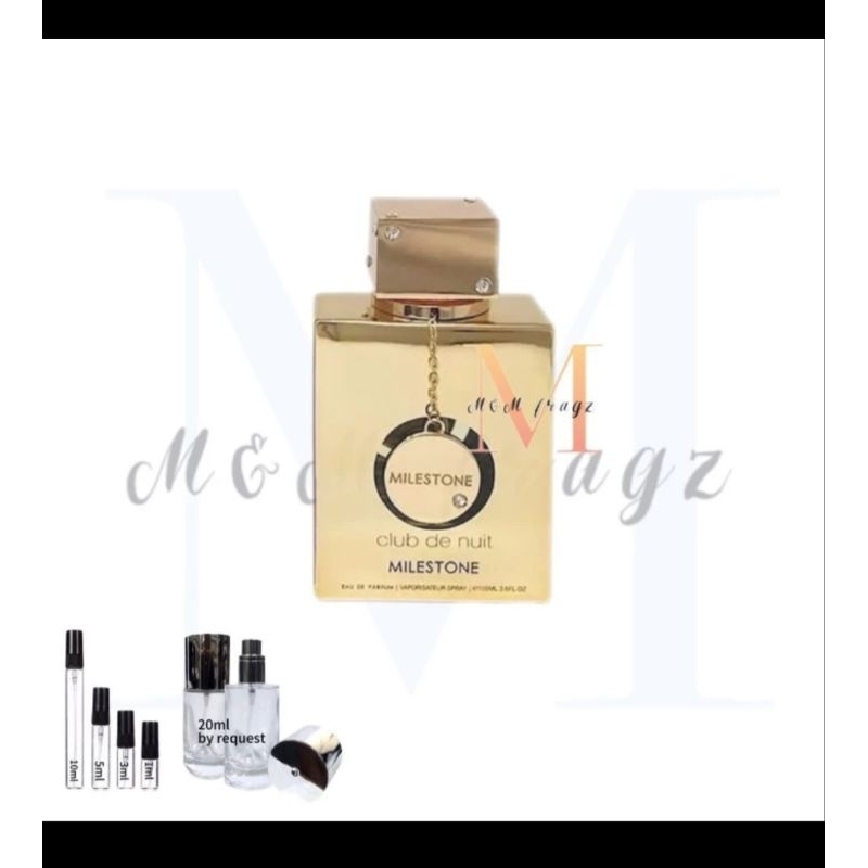 Decant Armaf club De nuit Milestone EDP