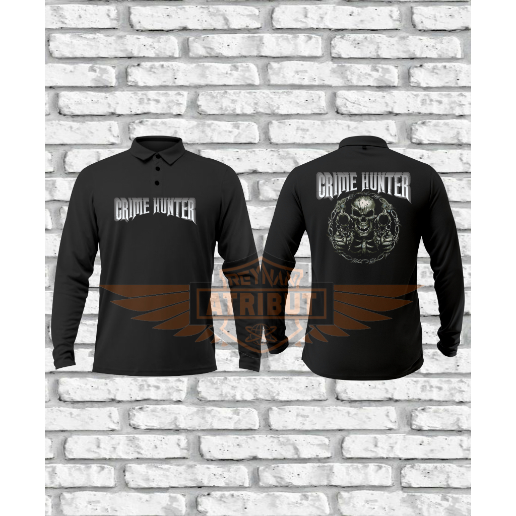Kaos polo Crime Hunter/kaos wangki Crime Hunter