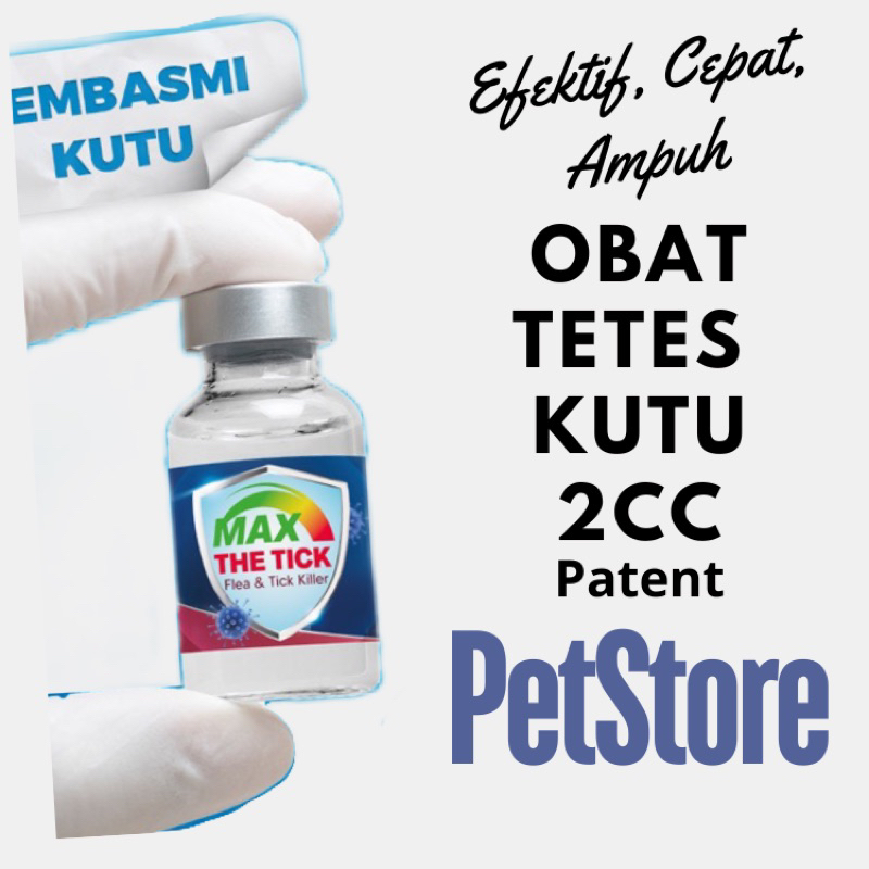 Obat Tetes Kutu Kucing Anjing Max The tick 2CC