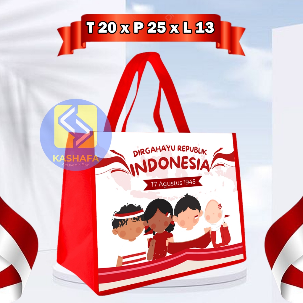 

Tas Souvenir 17 Agustus / Tas Kemerdekaan / Goodie Bag kemerdekaan / Tas Souvenir HUT RI / Tas Dirgahayu Republik Indonesia / Tas Souvenir Lomba 17 Agustus Kemerdekaan Republik Indonesia 17an Dirgahayu Merah Putih Tujuh Belasan