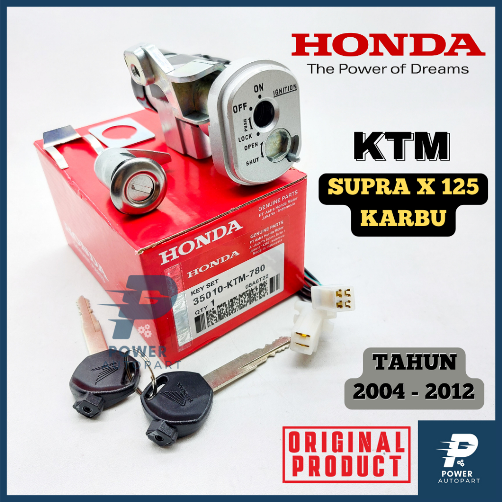( GARANSI ) KUNCI KONTAK KTM HONDA SUPRA X 125 KARBU (2004 - 2012) ORIGINAL - KTM