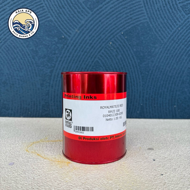 

Cat Sablon Plastik Solvent Ink RED 100 type ROYALMATE by ROYAL GUARD (1kg)