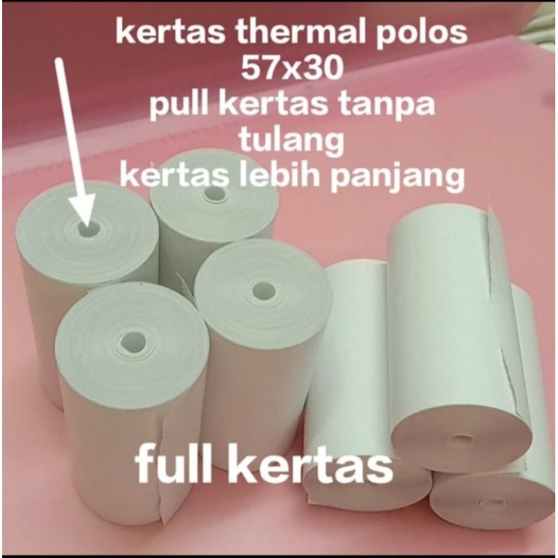 

Kertas thermal 58/57x30mm full