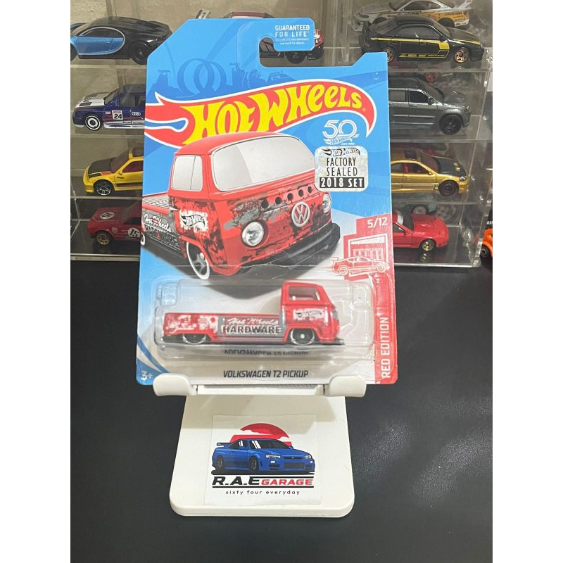 Hot Wheels T2 Pick Up Red Edition Factory sealed- Merah