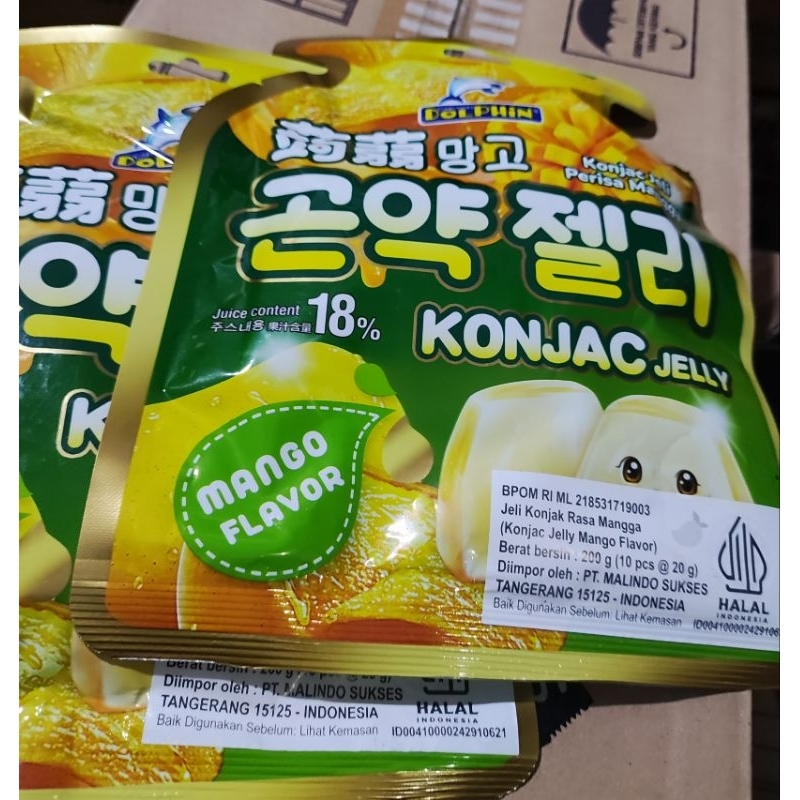 

KONJAC Jelly Permen Mango Korea isi 15pcs 300gr