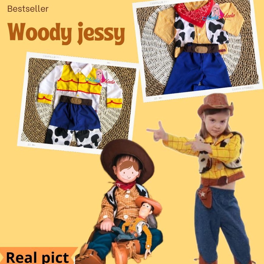 KODE Q43S Kostum Toy Story  Kostum Anak Cowboy Zorro Slayer Baju Anak  Toy Story Kostum Jessi Toy St