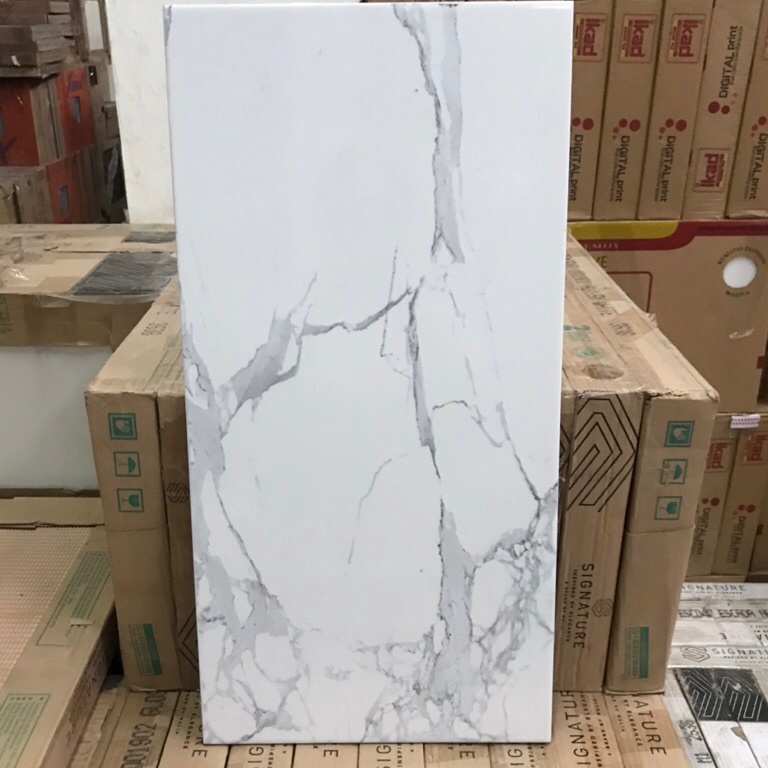 SALEE keramik 3x6 putih motif marmer carara glossy keramik dinding kamar mandi keramik dinding dapur