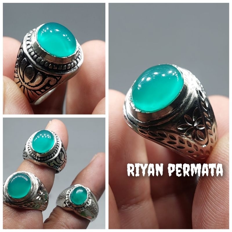 Cincin batu Bacan Doko kristal giwang