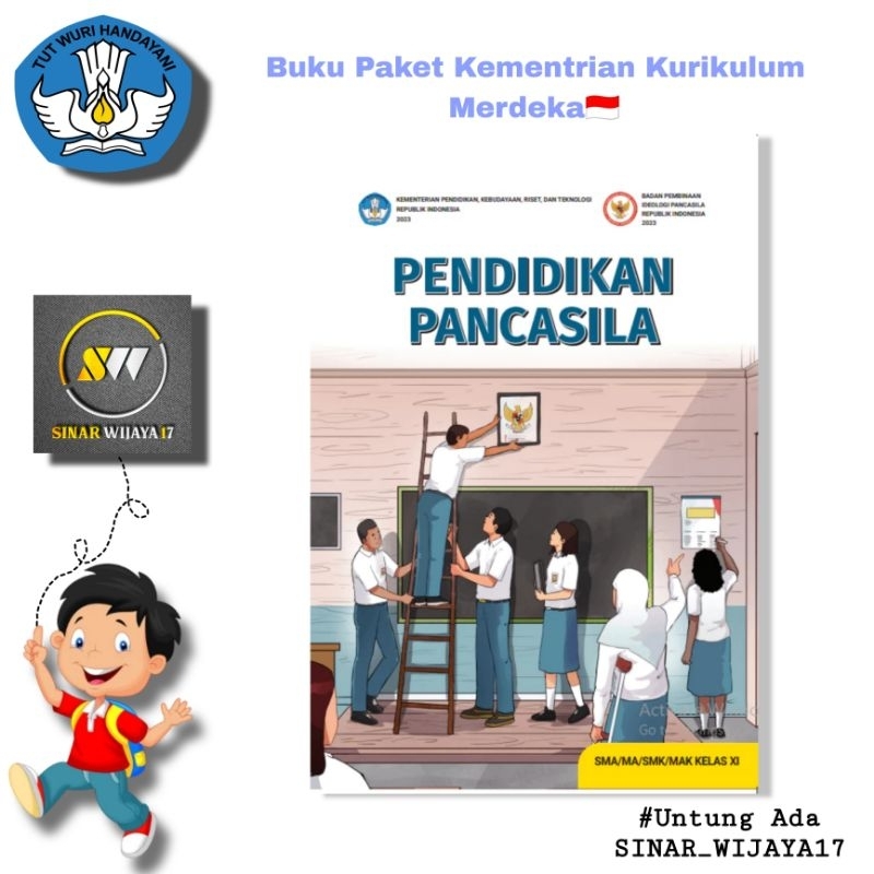 Buku Paket PKN / Pendidikan Pancasila Kelas 11 Sma Kurikulum Merdeka Kementrian BPIP