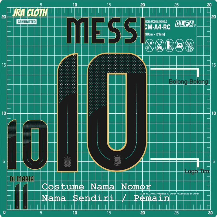 NAMESET FONT ARGENTINA 2024 COPA AMERICA