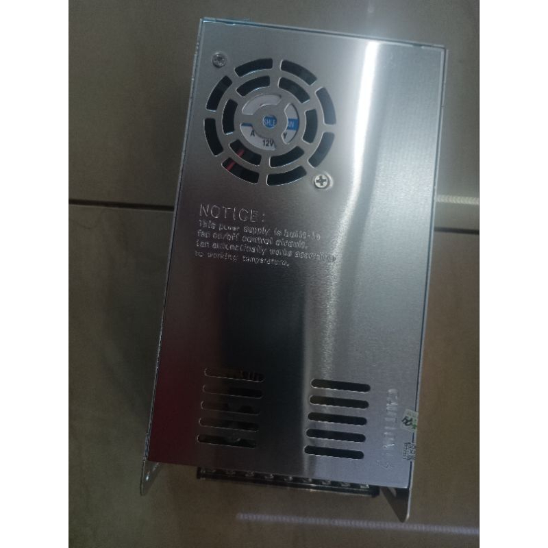 Power Suplay + Kipas Fan Switching 12V 30 Ampere untuk Cctv