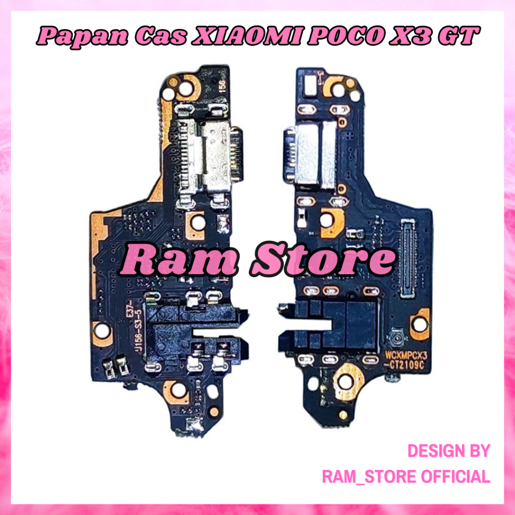 Flexible Konektor Cas XIAOMI POCO X 3 GT Papan Pcb Board Plus Mic Plug in