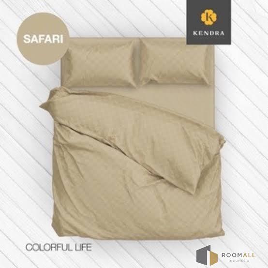 Kendra Sprei 180x200 Tinggi 20 cm Polos Plus Emboss Set (Tanpa Bed Cover atau Selimut) King Bed Size