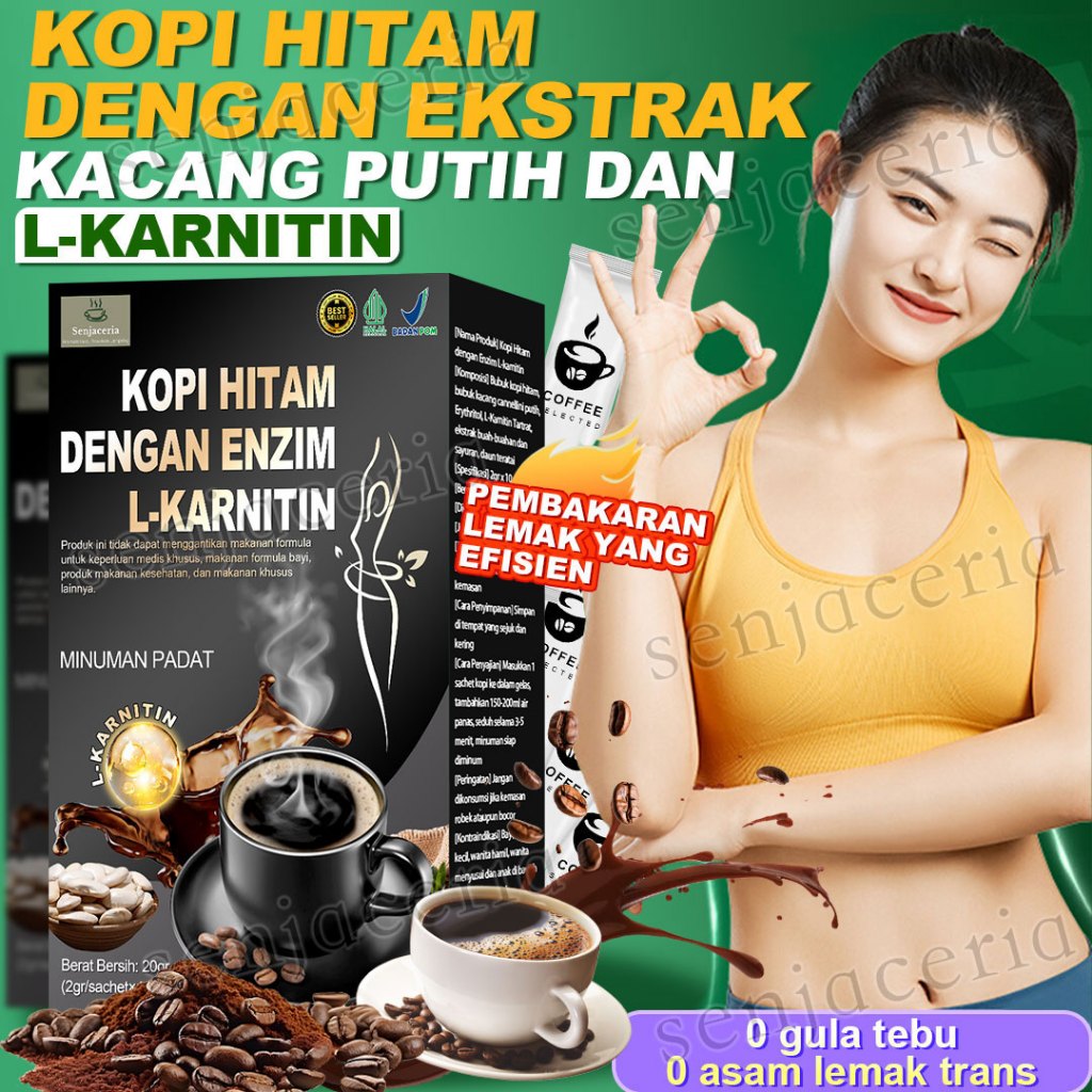 

Kopi Hitam L-karnitin, Kopi Pelangsing, Rendah Kalori, Kopi Instan, Kopi Pelangsing,Pembakar Lemak