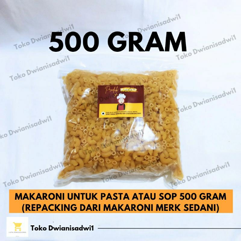 

Repack Makaroni / Macaroni Mentah Bentuk Pipa Berat 500 gram