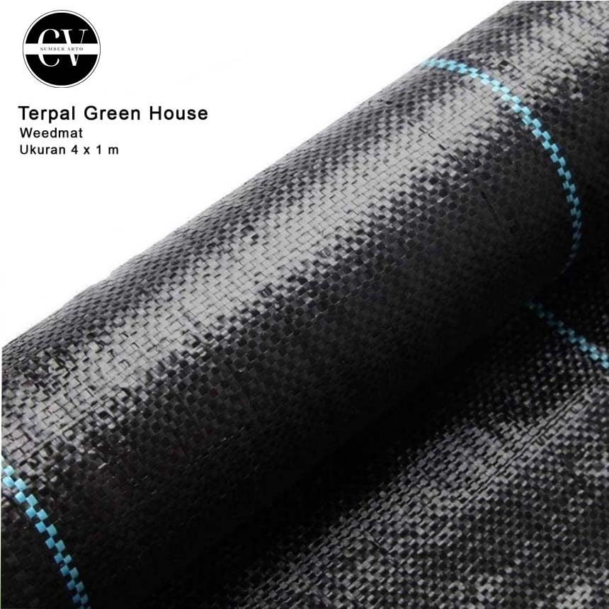 Terpal Green House Easy Grow Weedmat Control Roll - Hitam