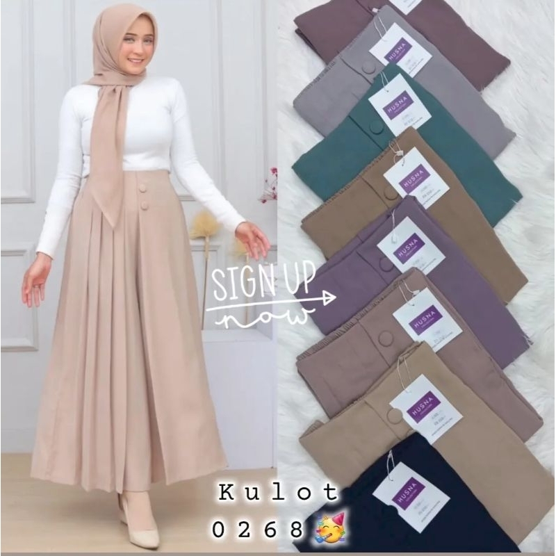CELANA KULOT HUSNA  KANCING 2