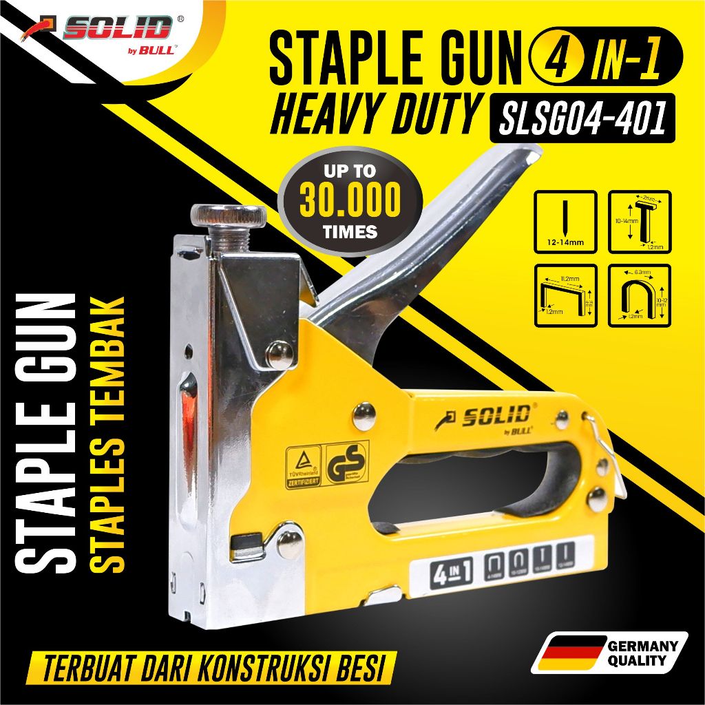 

Solid Gun tacker staples tembak 4 in 1 heavy duty SLSG04-401