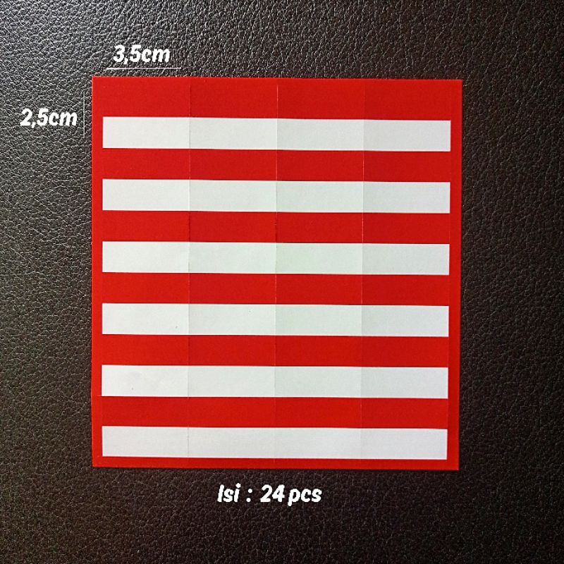 

Stiker Merah Putih Isi 24pcs Stiker Pipi Bendera Merah Putih Agustus Kemerdekaan