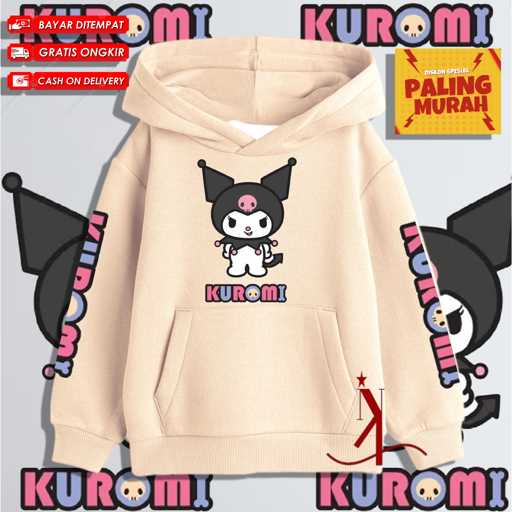 Jaket Hoodie Anak Kuromi / Kuromi Anak Jaket Hoodie Anak