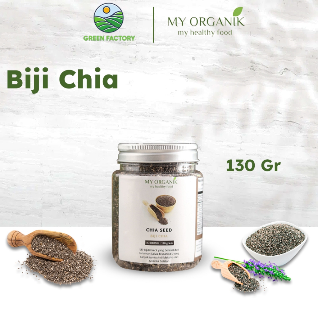 

My Organik Biji Chia Seed 130 gr Premium Organic Black Chiaseed Original