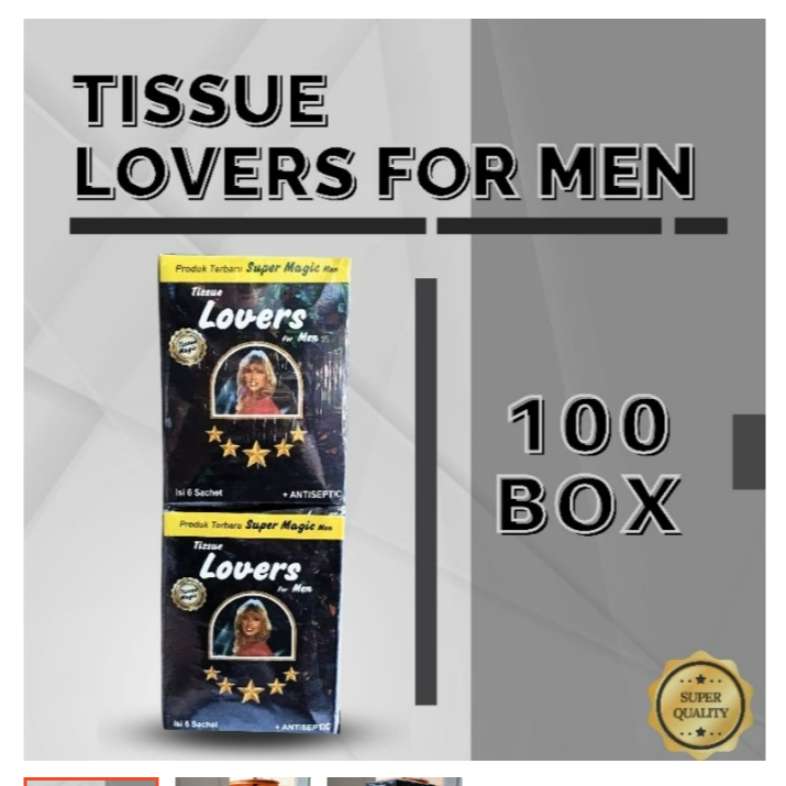 Tissue / Tisu Super Magic Man Aroma Original - 100Sachets