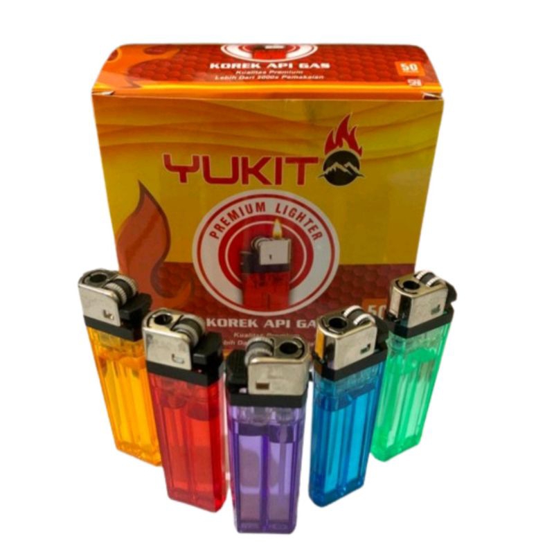 KOREK API GAS YUKIT/YUKITO/KOREK PEMATIK API/50PCS/GROSIR
