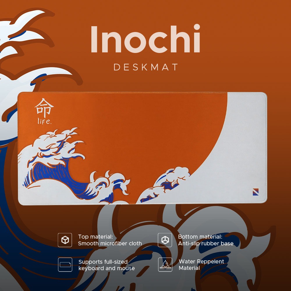 Noir Inochi Japan Line  Deskmat / Mouse Pad