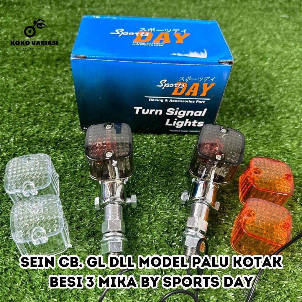 Sein CB Riting CB Riting Palu Bulat Riting Palu Kotak LED Chrome Besi DAY GL CB Tiger Murah