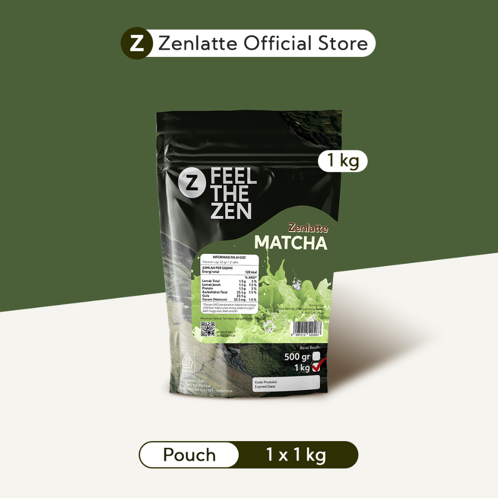 

Zenlatte Matcha - Bag 1kg | Matcha Powder | Bubuk Matcha | Matcha Latte