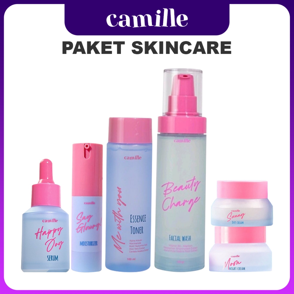 CAMILLE BEAUTY Paket Skincare Camille - Bundling 6 Produk - Ecer