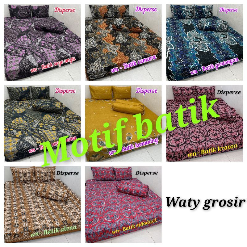 MOTIF BARU Sprei batik bahan halus, sprei klaten, waty grosir sprei homemadeo ji