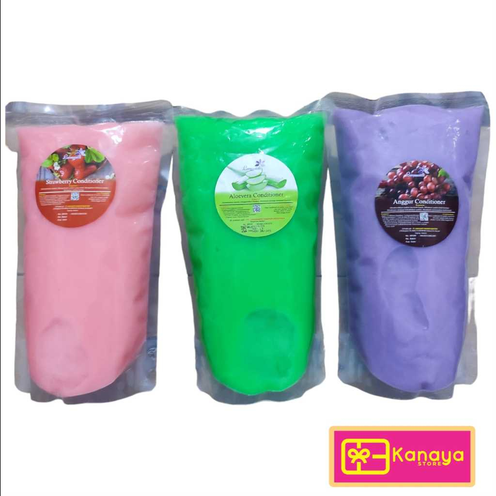 CONDITIONER SALON DAILY LARASSANTI 1 KG  -STRAWBERRY-APEL-LEMON - ANGGUR - KIWI - GREEN TEA, APEL
