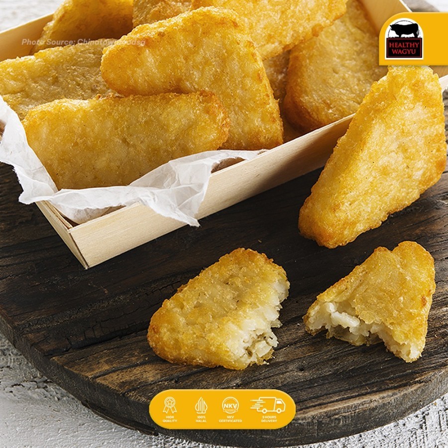 Queen66 Mccain Hash Brown Triangle Potato Kentang Segitiga Import 500Gr