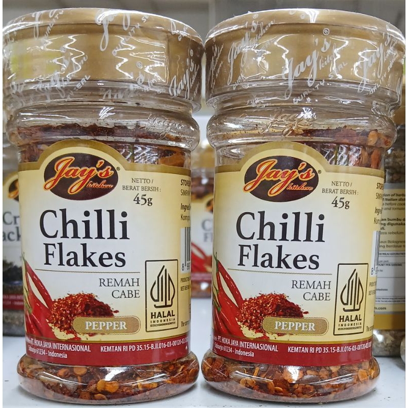 

Jay's Chilli Flakes Remah Cabe 45g - HM