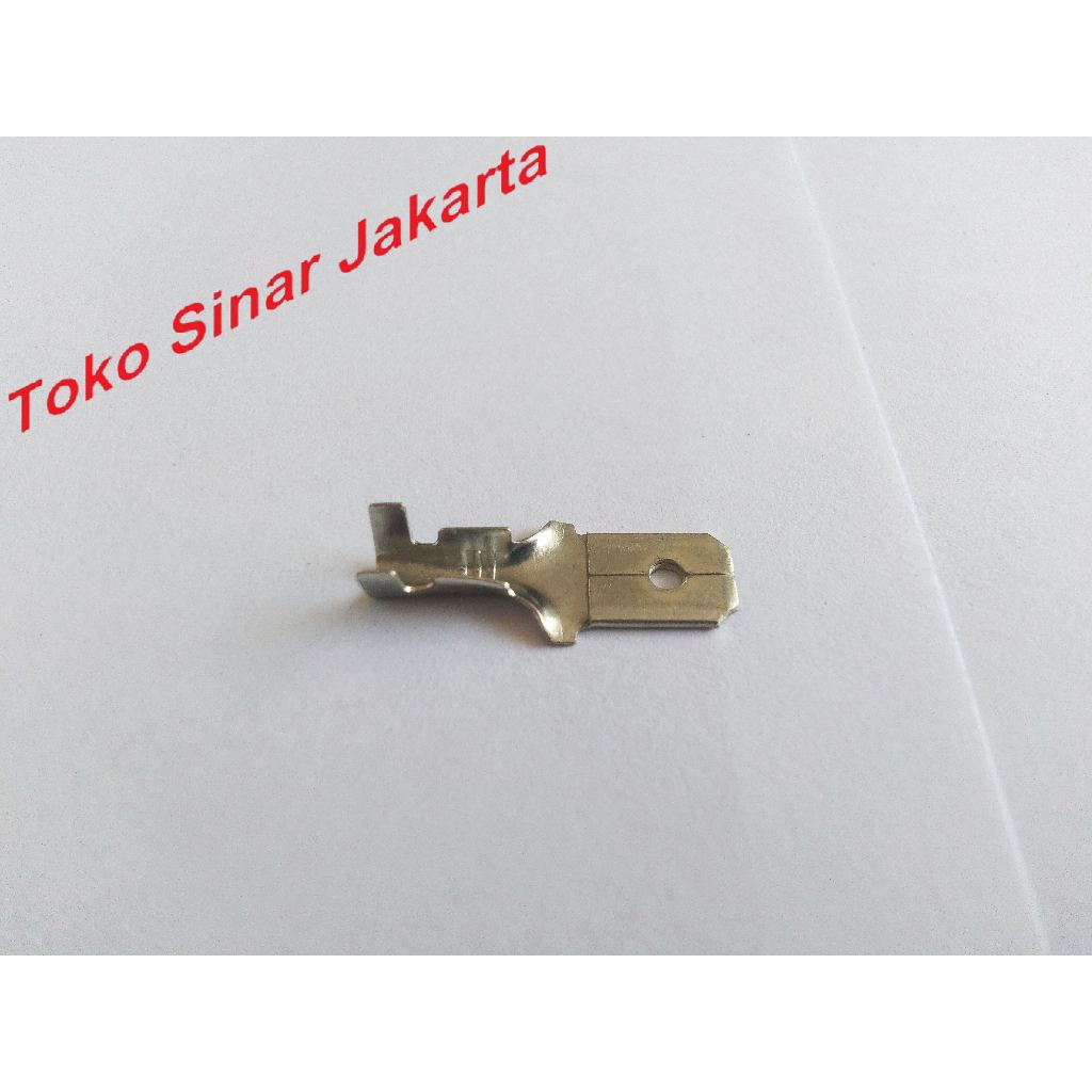 Skun Sekun Socket Soket Cucuk Gepeng Kabel Terminal Konektor Wire Connector BESAR Jantan Male