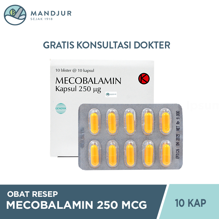 Mecobalamin 250 mcg 10 Kapsul