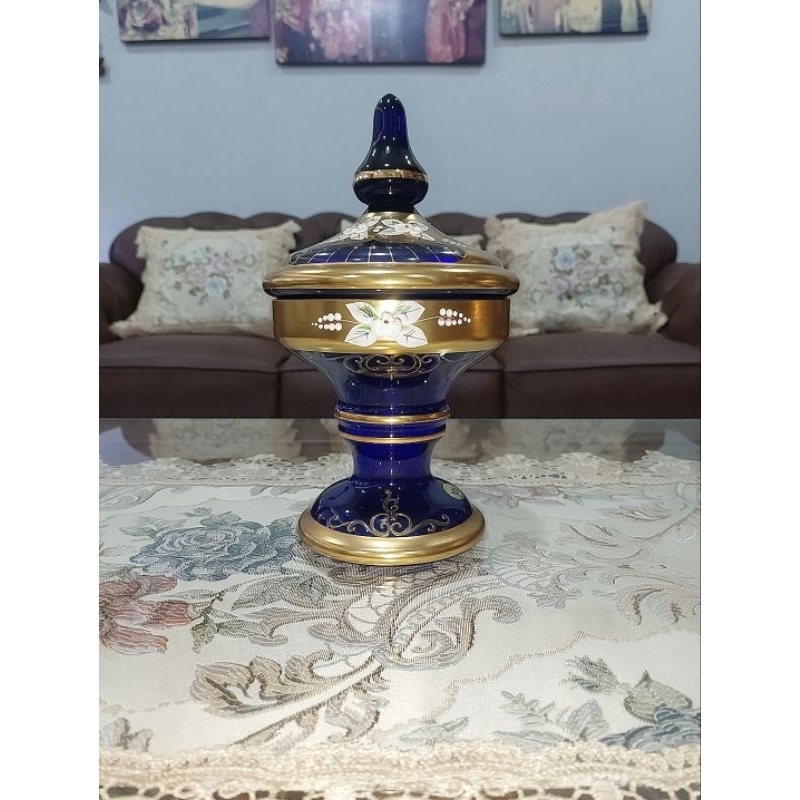 Bohemia Kristal Toples Biru