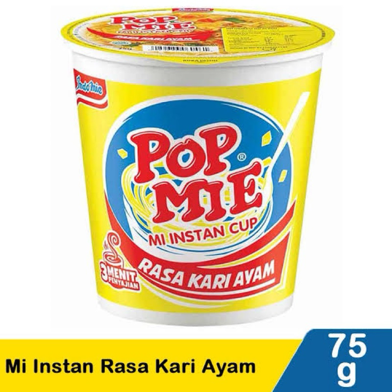 

MIE INSTAN - POP MIE RASA KARI AYAM 75 GR